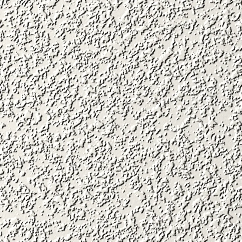 Rendered illustration of knockdown drywall texture