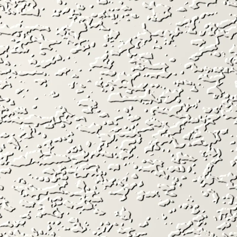 Rendered illustration of skip trowel drywall texture